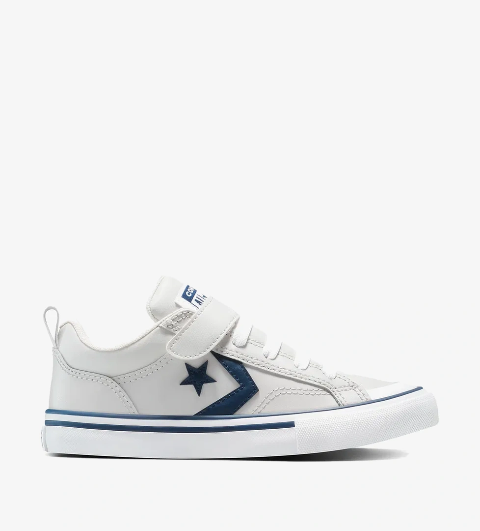 Converse Pro Blaze Strap Leather Easy On Çocuk Gri Sneaker - Görsel 1