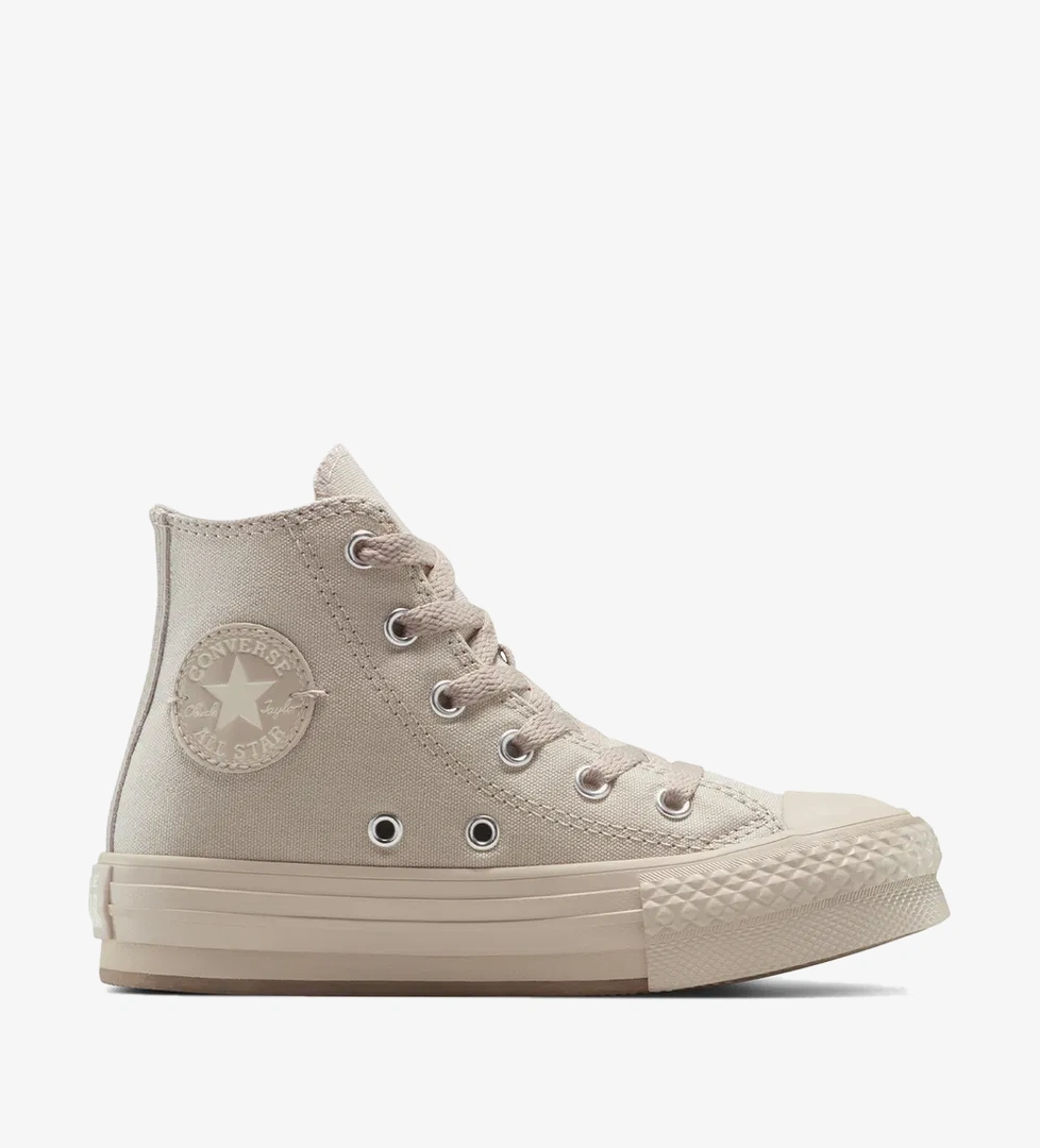 Converse Chuck Taylor All Star EVA Lift Platform Çocuk Bej Sneaker - Görsel 1