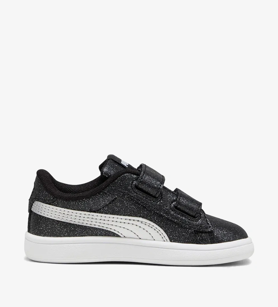 Puma Smash 3.0 Glit Glam V In Çocuk Siyah Spor Ayakkabı - Görsel 1