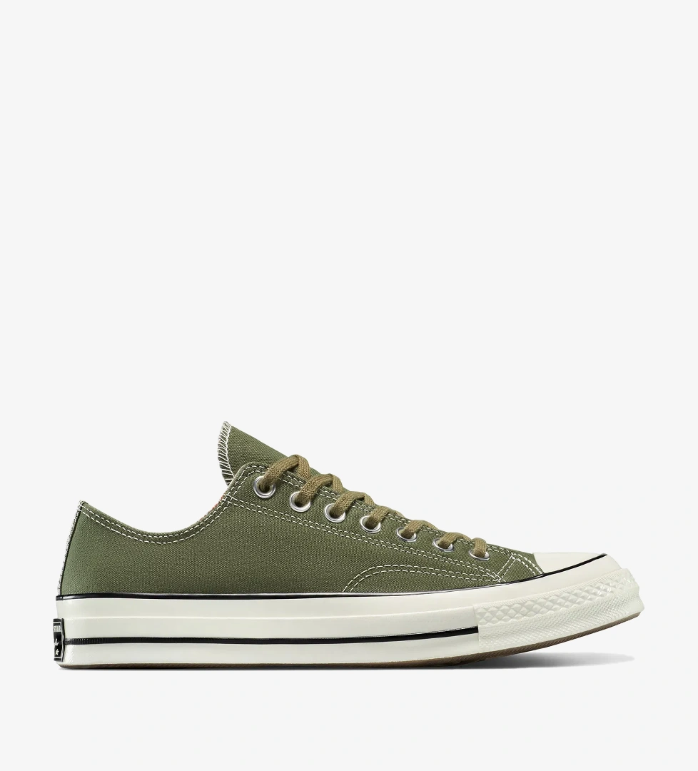 Converse Chuck 70 Houndstoothed Unisex Haki Sneaker - Görsel 1