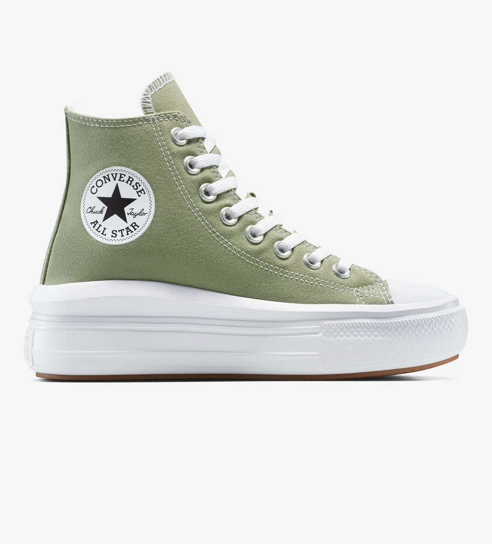 Converse Chuck Taylor All Star Move Platform Kadın Haki Sneaker - Görsel 1