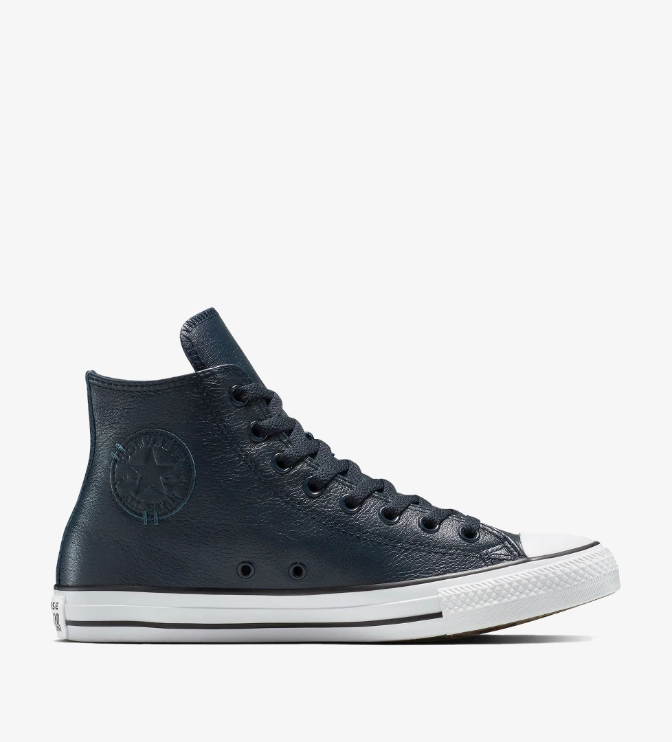 Converse Chuck Taylor All Star Leather Unisex Lacivert Sneaker - Görsel 1