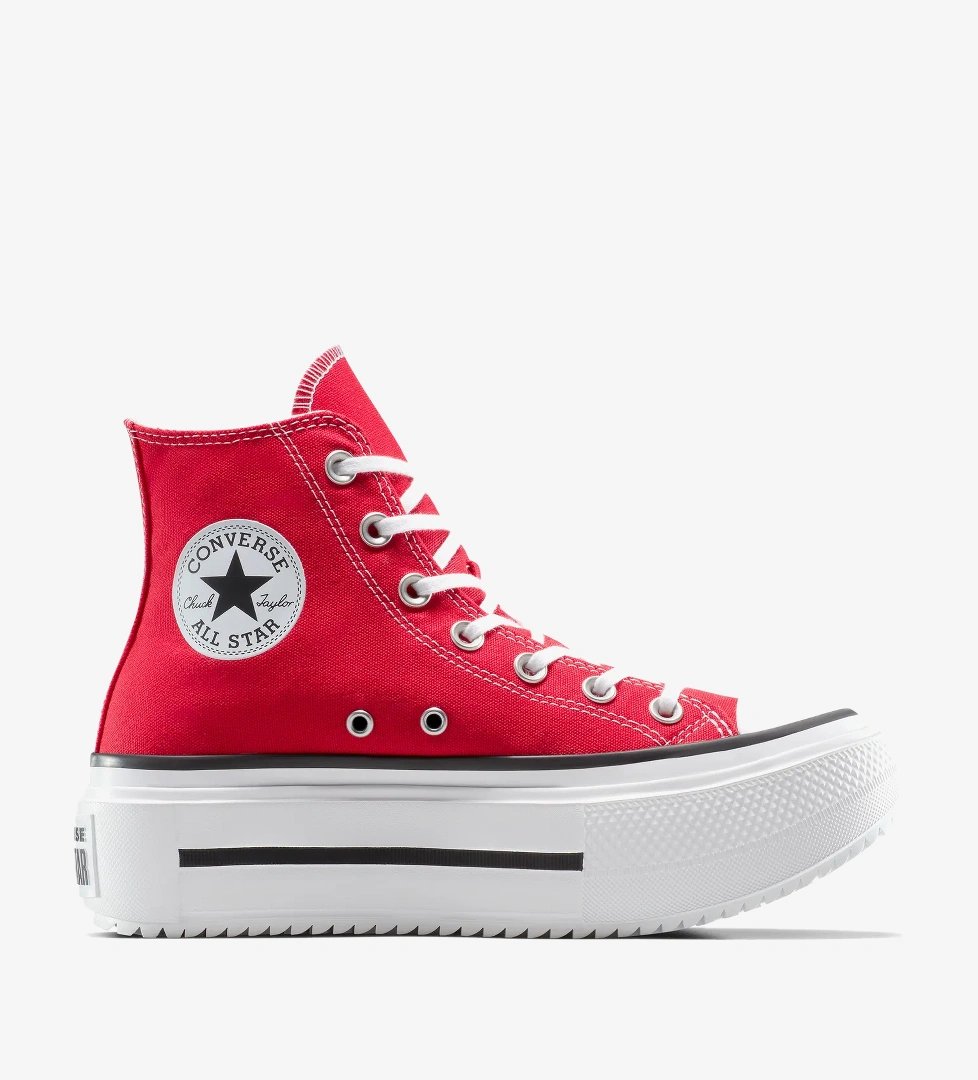 Converse Chuck Taylor All Star Lift Double Stack Platform Unisex Kırmızı Sneaker - Görsel 1