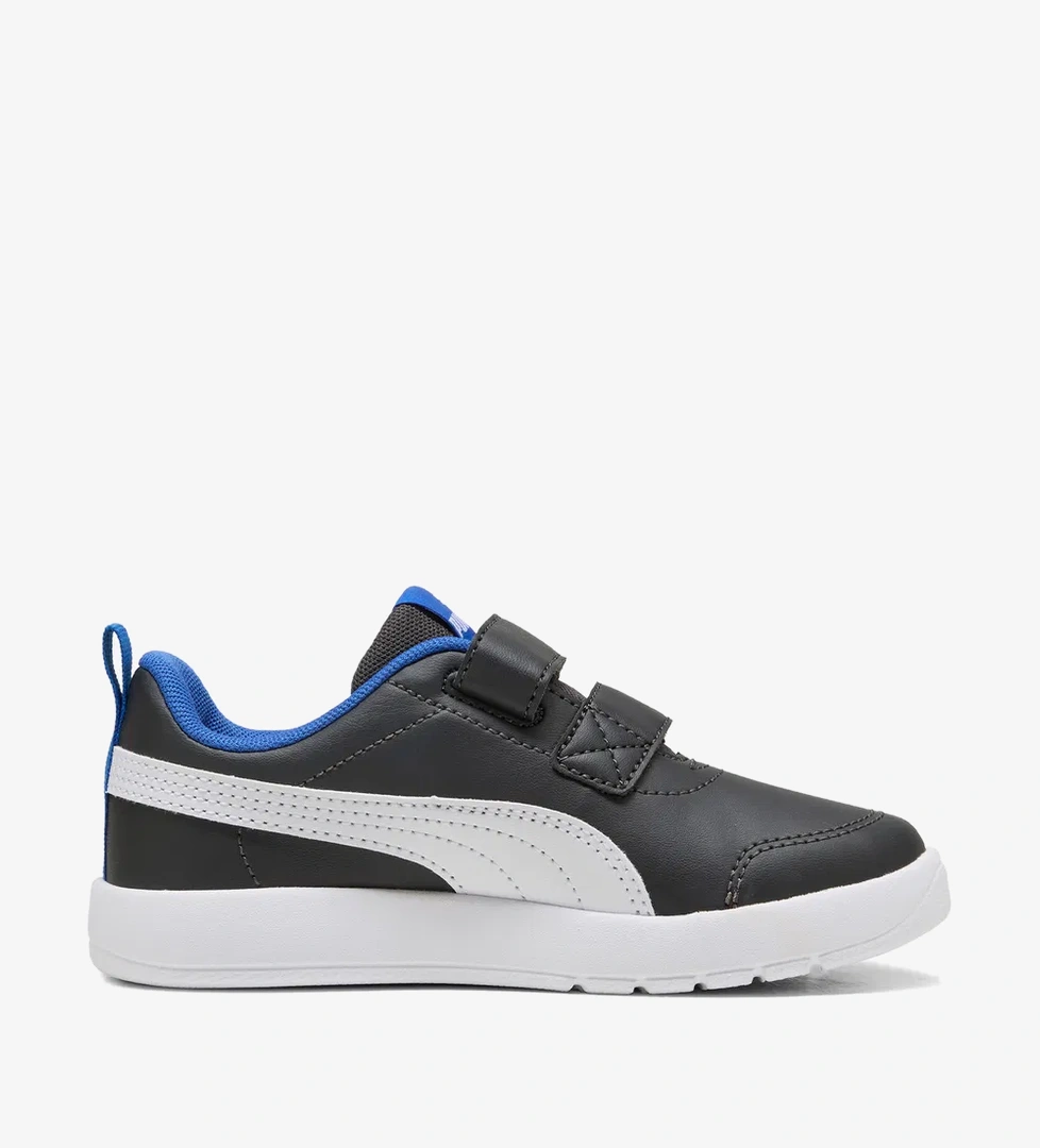 Puma Courtflex V3 Çocuk Gri Spor Ayakkabı - Görsel 1