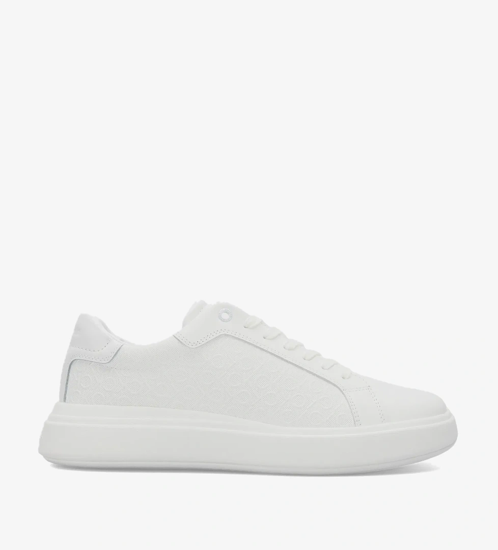 Calvin Klein Chunky Low Top Lace Up Mono Erkek Beyaz Sneaker - Görsel 1