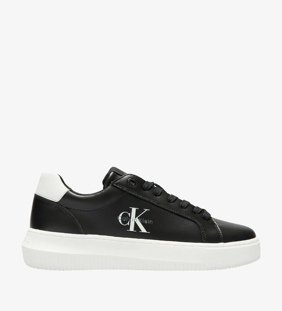Calvin Klein Chunky Cupsole Mono Kadın Siyah Sneaker - Görsel 1