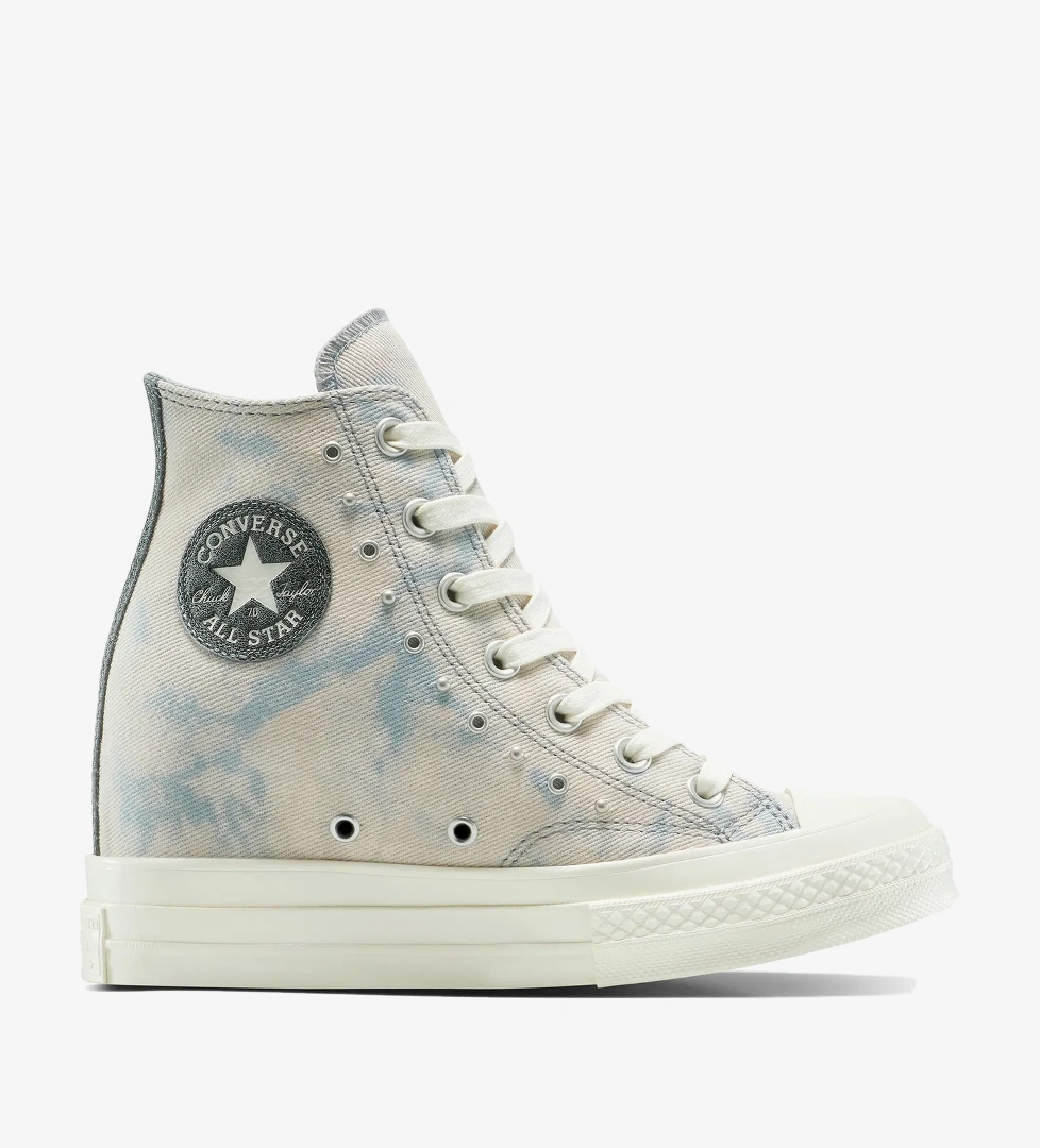 Converse Chuck 70 Wedge Platform Unisex Mavi Sneaker - Görsel 1