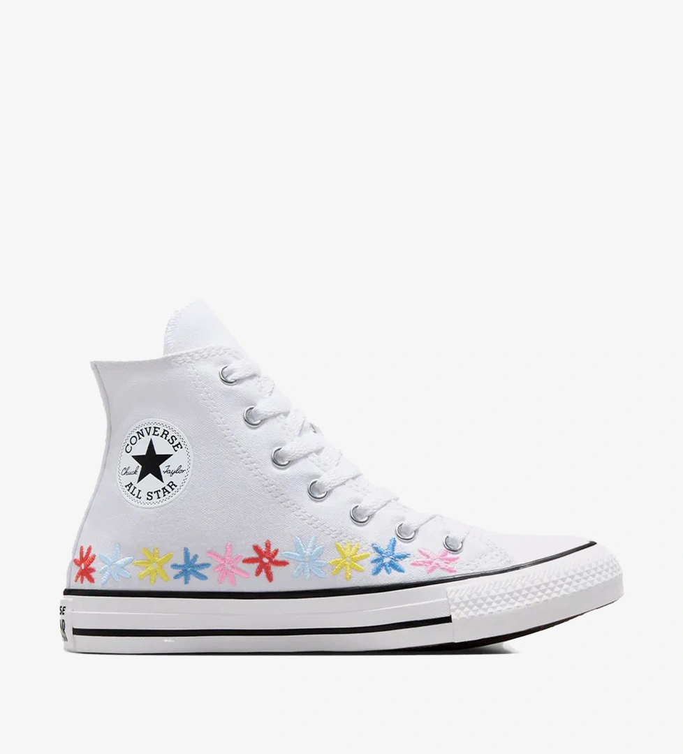 Converse Chuck Taylor All Star Floral Çocuk Beyaz Sneaker - Görsel 1