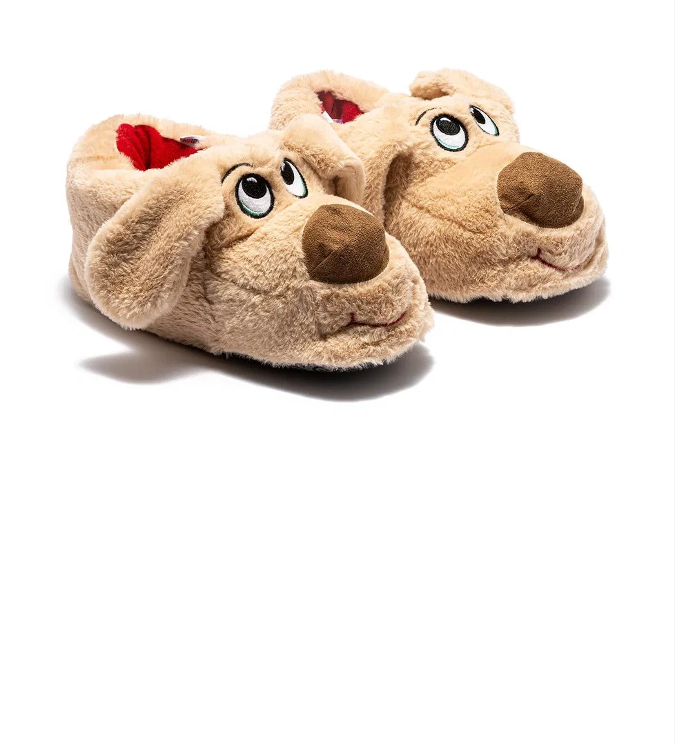 Karamel Kadın, Garson Boy Hayvanlı Panduf Bej 36/41 - Görsel 1