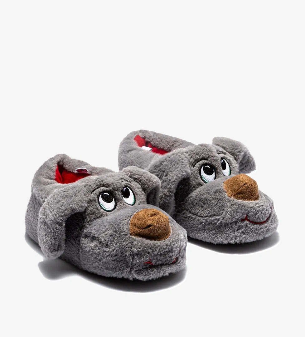 Karamel Kadın, Garson Boy Hayvanlı Panduf Gri 36/41 - Görsel 1