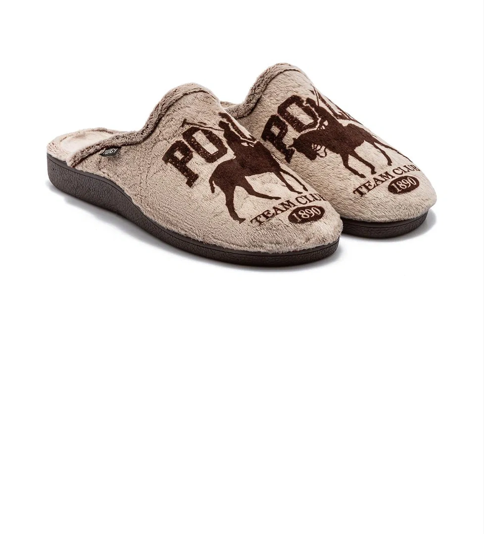 Twigy Polo Erkek Ev Terliği Kahverengi 41/46 model görseli