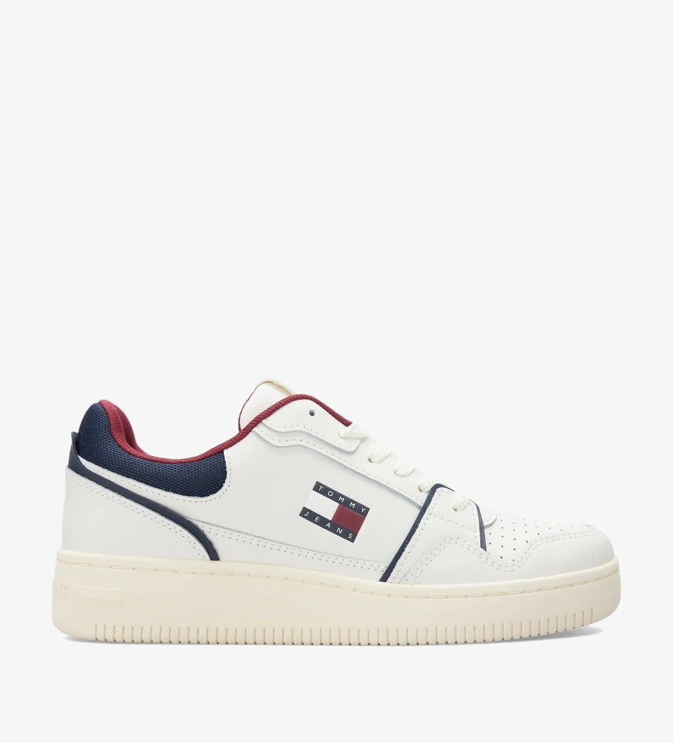 Tommy Hilfiger Tommy Hilfiger Fine Cleat Retro Basketball Erkek Beyaz Spor Ayakkabı model görseli