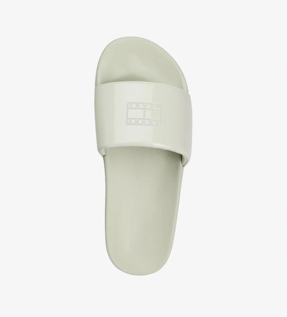 Tommy Jeans Flag Kadın Yeşil Terlik - Görsel 1