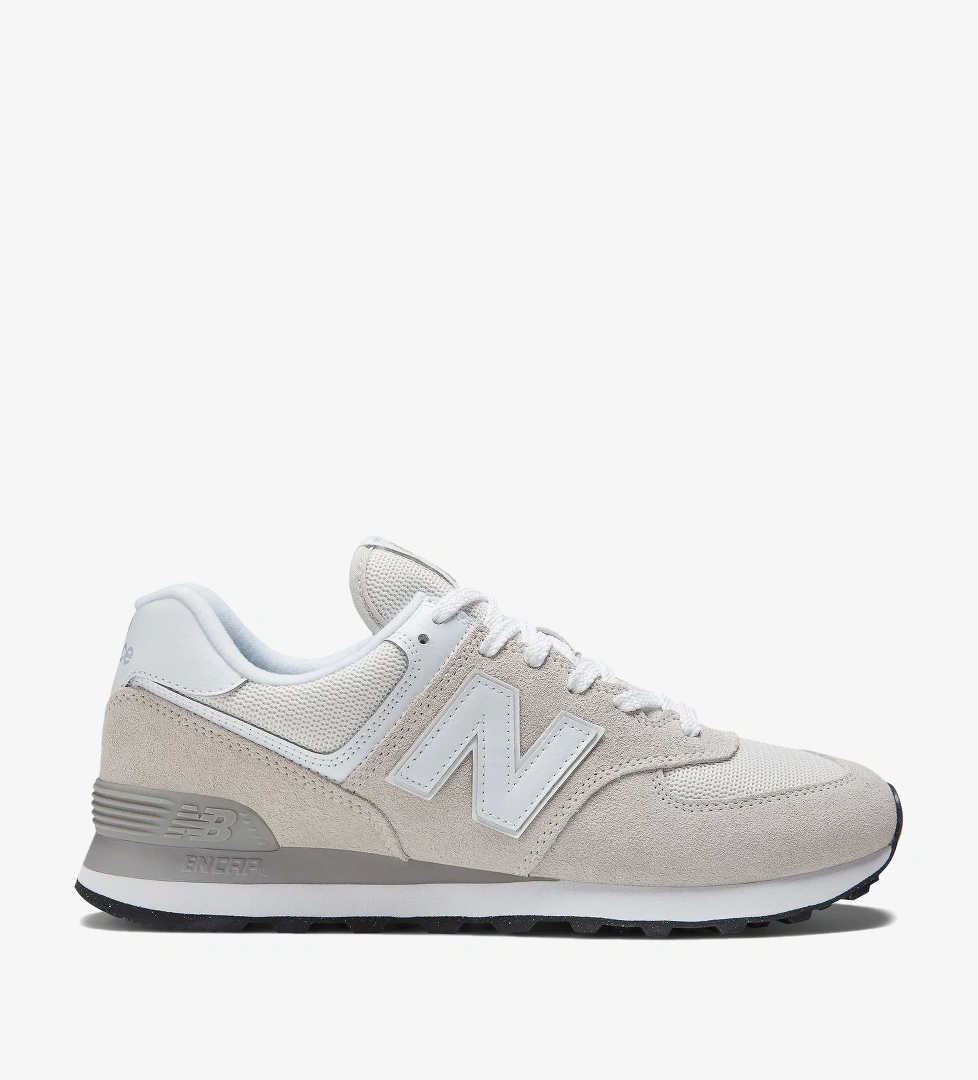 New Balance 574 Unisex Krem Spor Ayakkabı - Görsel 1