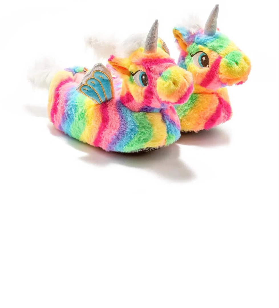 Rainbow Çocuk Hayvanlı Panduf Renkli 22/29 - Görsel 1