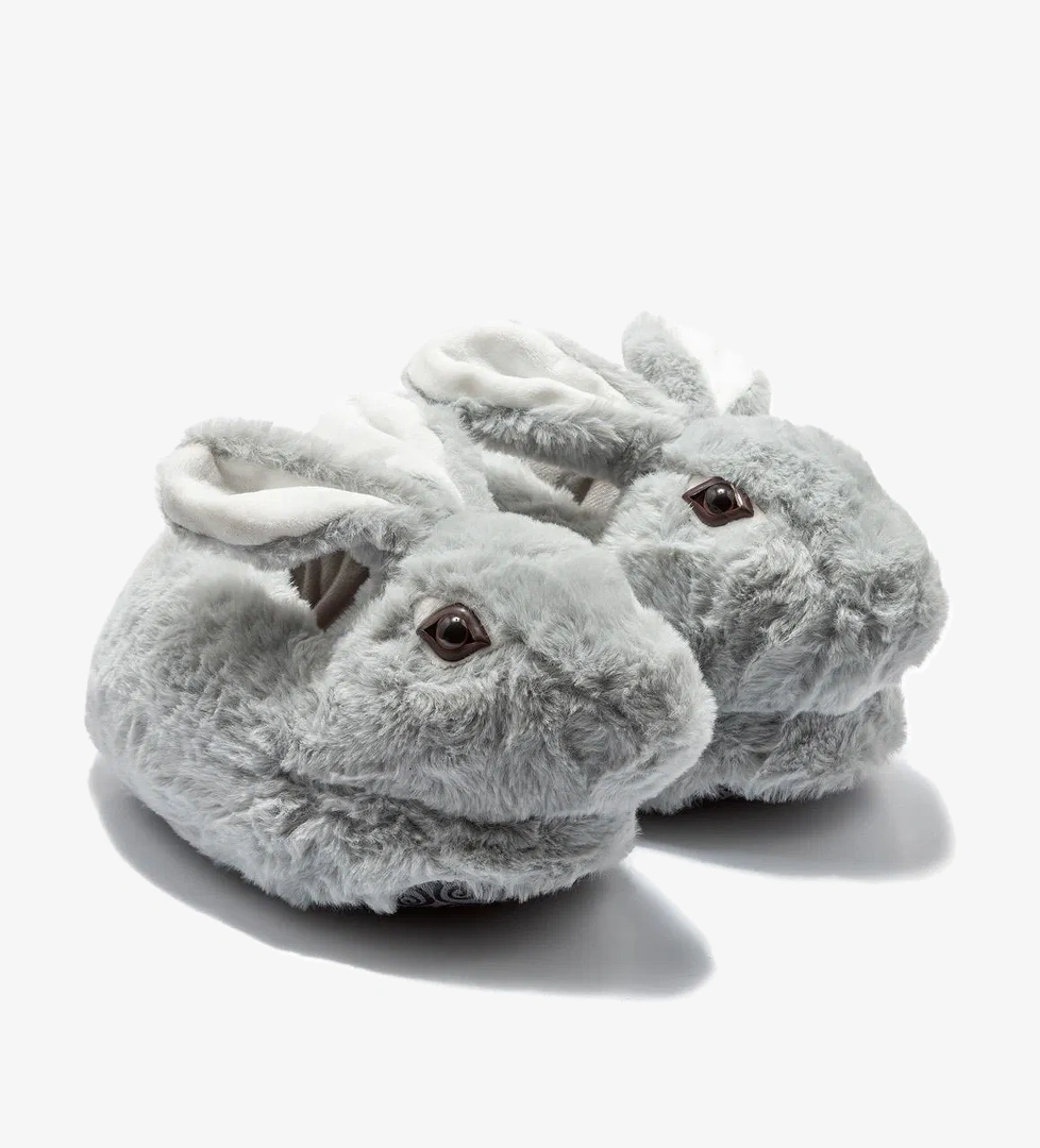 Zulu Çocuk Hayvanlı Panduf Gri 30/35 - Görsel 1