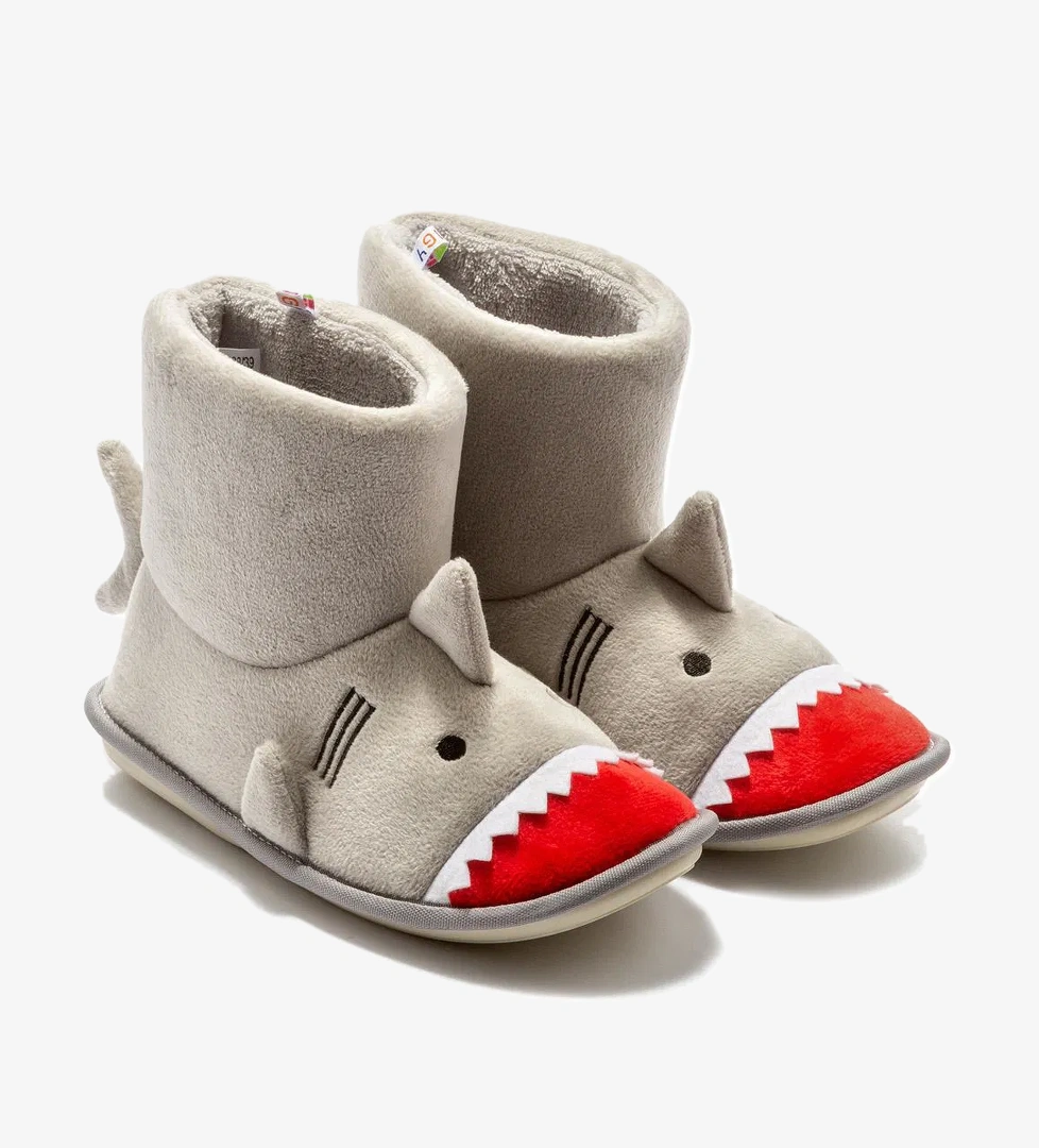 New Shark Çocuk Ev Botu Gri 30/35 - Görsel 1