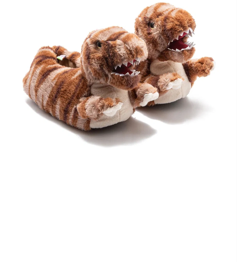 Twigy Trek Çocuk Hayvanlı Panduf Kahverengi 30/37 model görseli