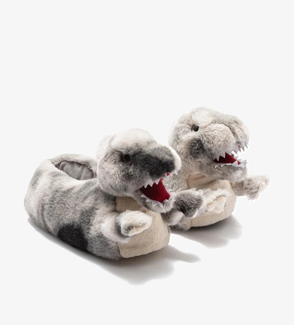 Twigy Trek Çocuk Hayvanlı Panduf Gri 30/37 model görseli