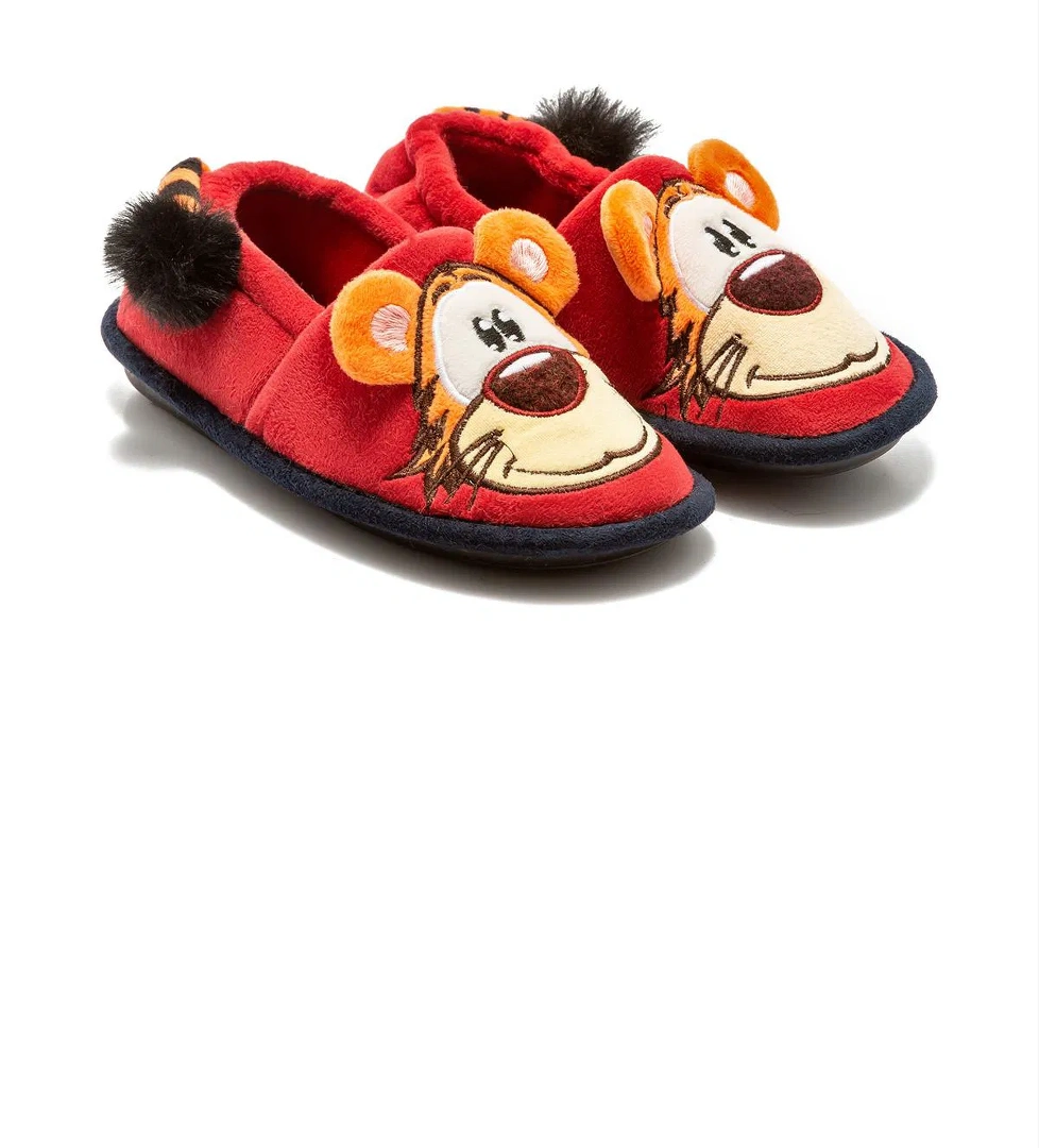 Twigy Aslan Çocuk Ev Ayakkabısı Kırmızı 30/35 model görseli