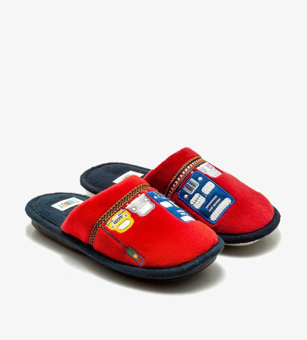 Kata Trafik Çocuk Ev Terliği Kırmızı 30/35 - Görsel 1