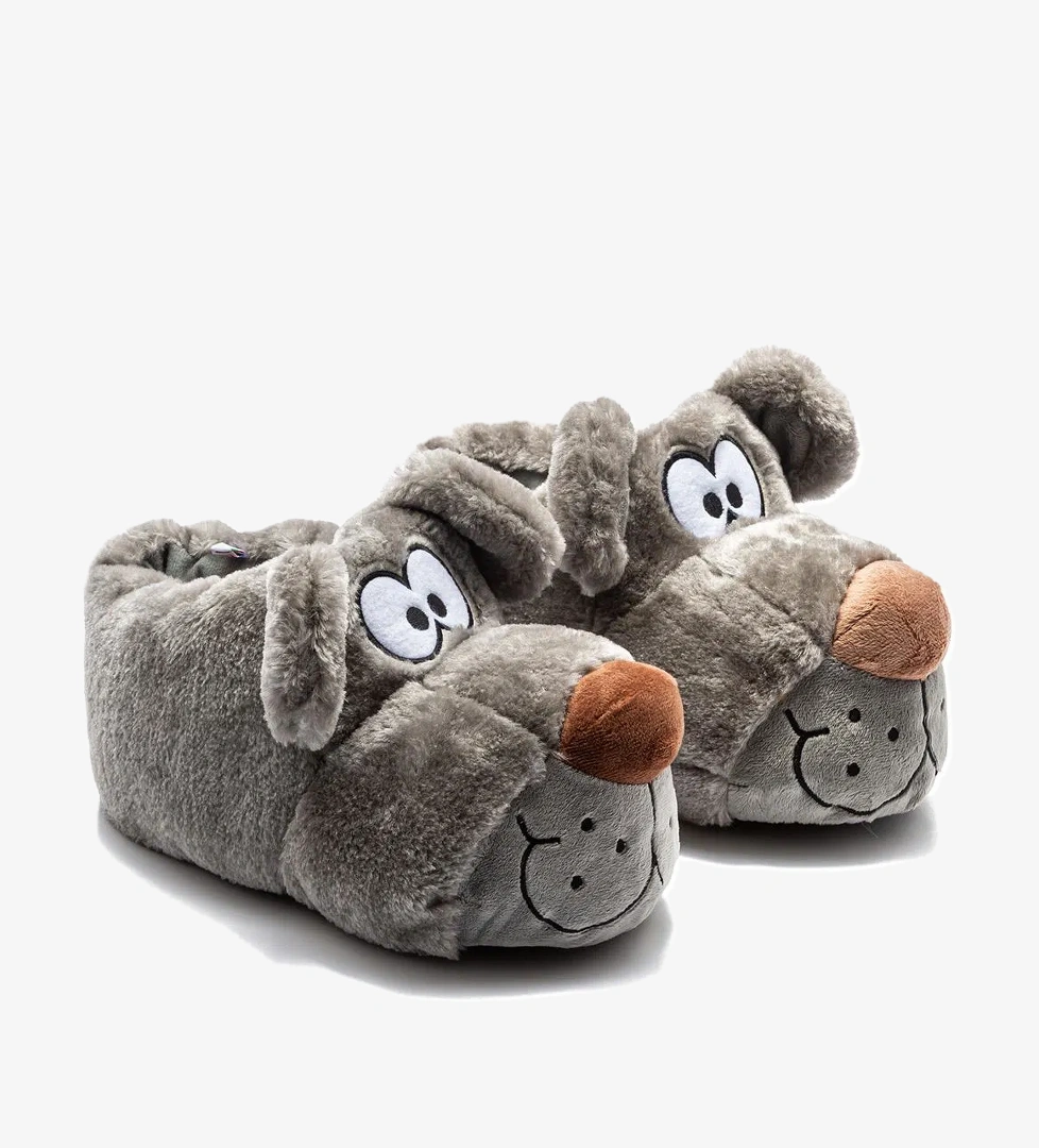 Fibert Çocuk Hayvanlı Panduf Gri 30/35 - Görsel 1