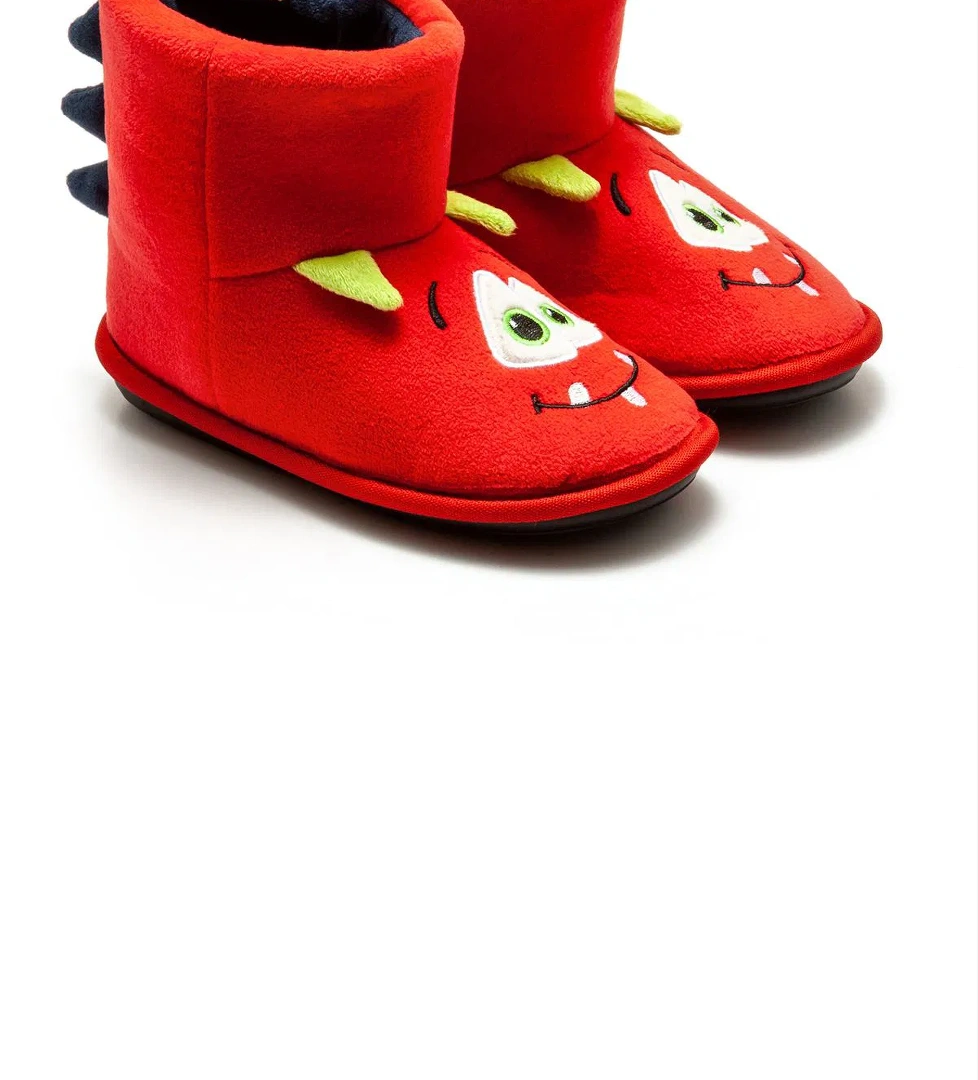 Twigy Hanzel Çocuk Hayvanlı Panduf Kırmızı 30/35 model görseli