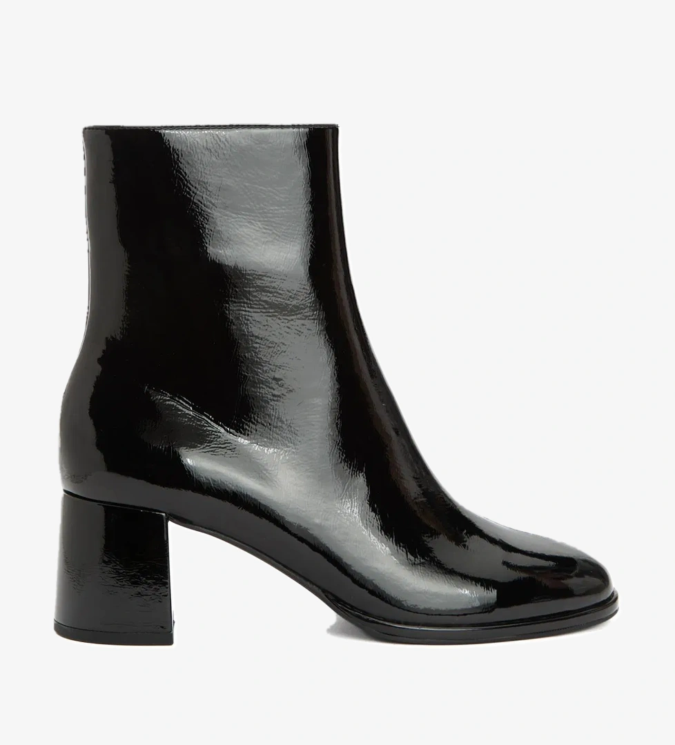 Divarese Kadın Siyah Parlak Bot - Görsel 1