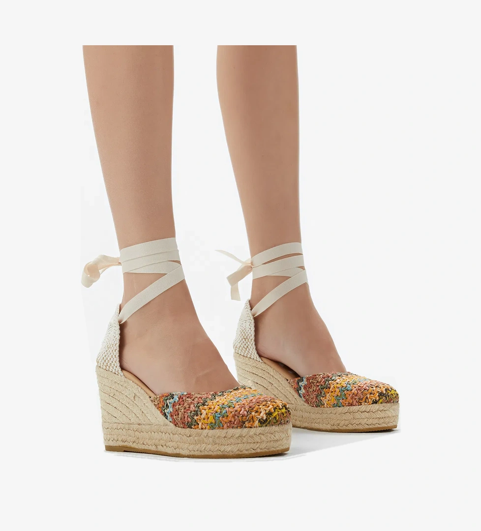 Manebi Kadın Renkli Topuklu Ayakkabı - Görsel 1