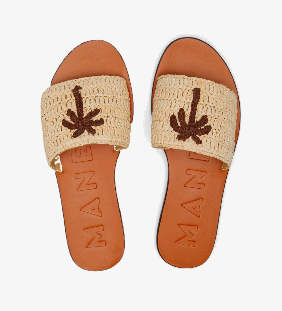 Manebi Kadın Krem Rengi Terlik - Görsel 1