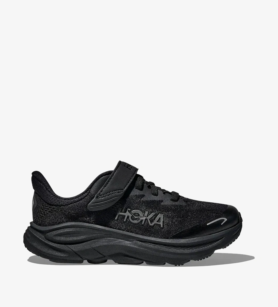 Hoka Clifton 10 Çocuk Siyah Koşu Ayakkabısı - Görsel 1
