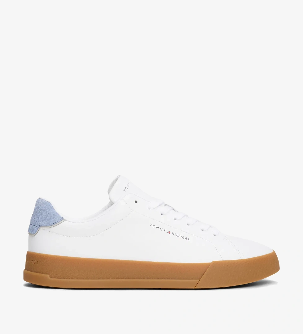 Tommy Hilfiger Tommy Hilfiger Court Leather Detail Erkek Beyaz Sneaker model görseli