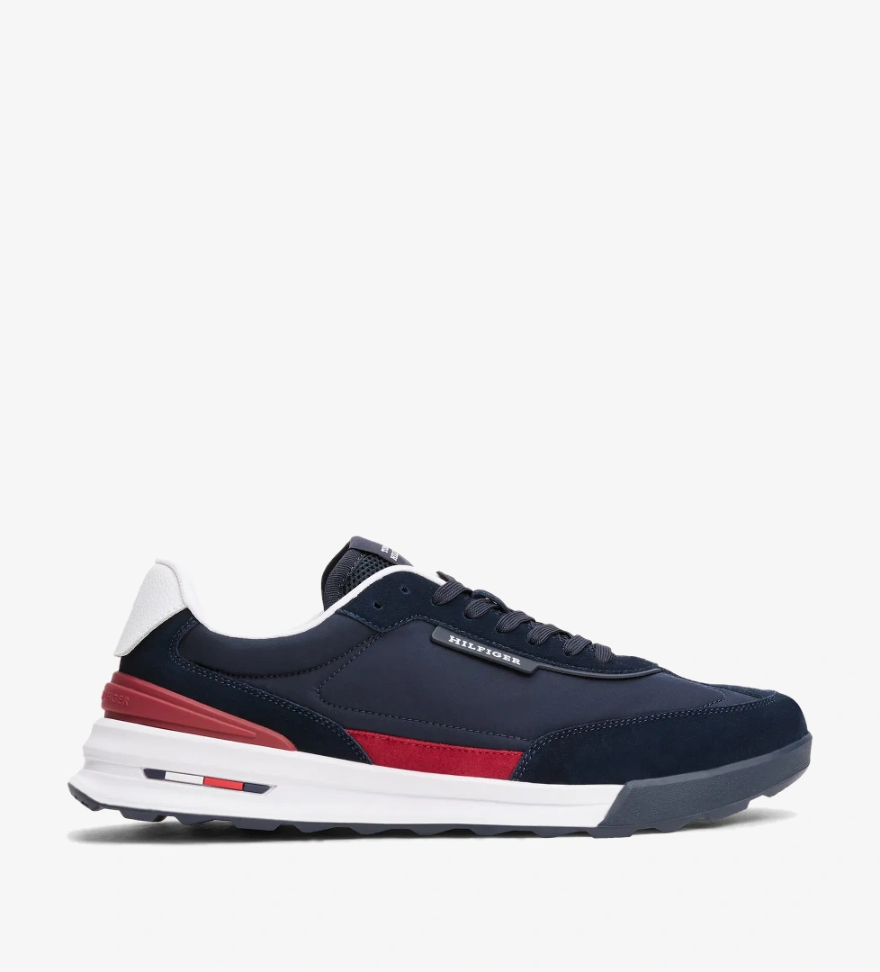Tommy Hilfiger Tommy Hilfiger Retro Runner Nylon Mix Erkek Lacivert Sneaker model görseli