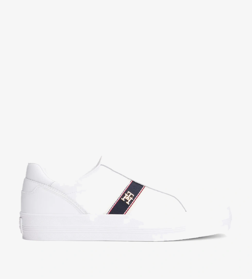 Tommy Hilfiger Webbing Kadın Beyaz Sneaker - Görsel 1