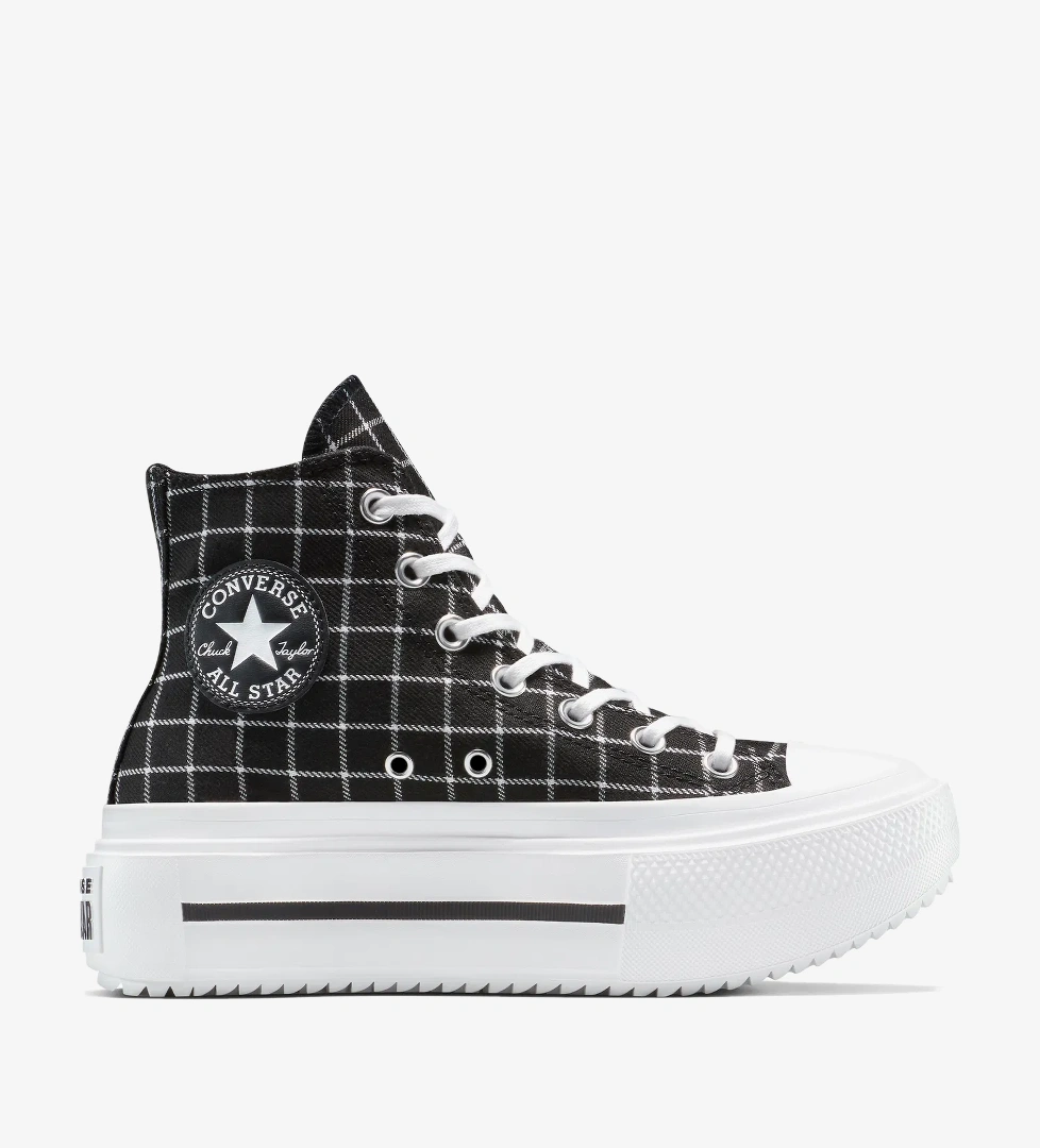 Converse Chuck Taylor All Star Lift Double Stack Kadın Siyah Sneaker
