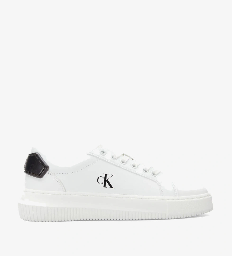 Calvin Klein Chunky Cupsole Patch Kadın Beyaz Sneaker - Görsel 1