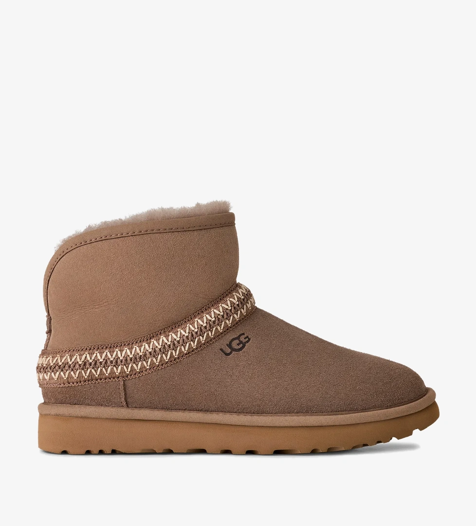 UGG Classic Mini Crescent Kadın Kahverengi Bot - Görsel 1