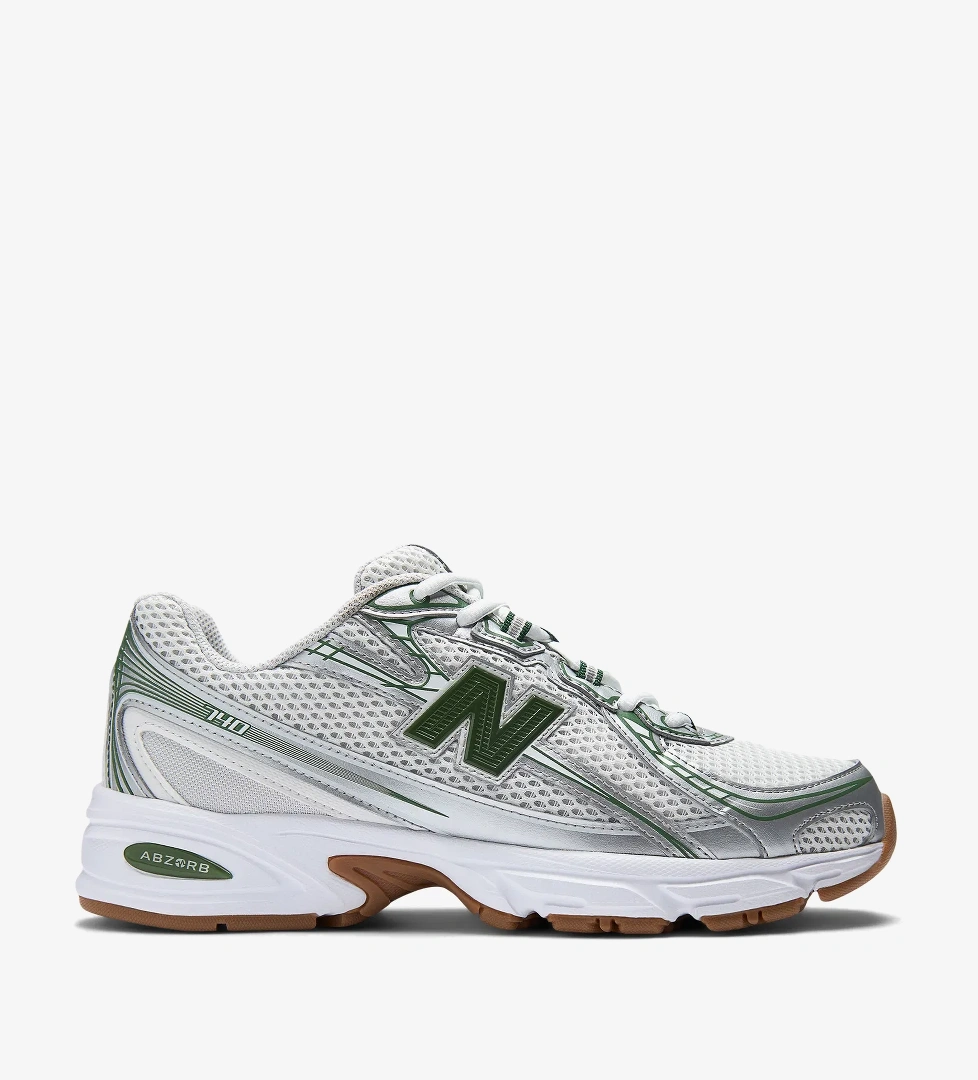 New Balance 740 Lifestyle Unisex Gri/Yeşil Spor Ayakkabı - Görsel 1