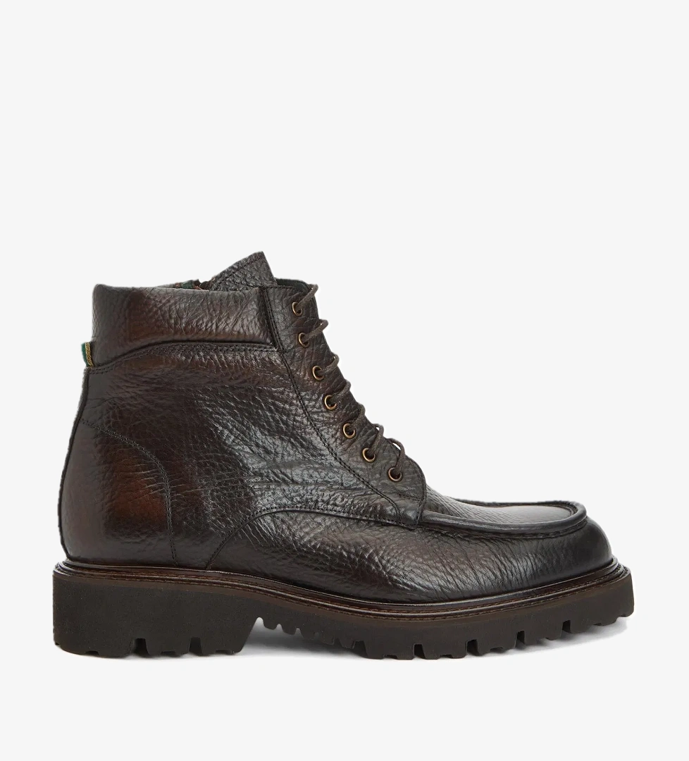 George Hogg Erkek Kahverengi Baskılı Deri Bot