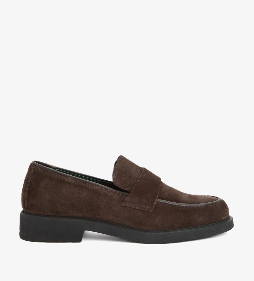 George Hogg Erkek Kahverengi Deri Loafer