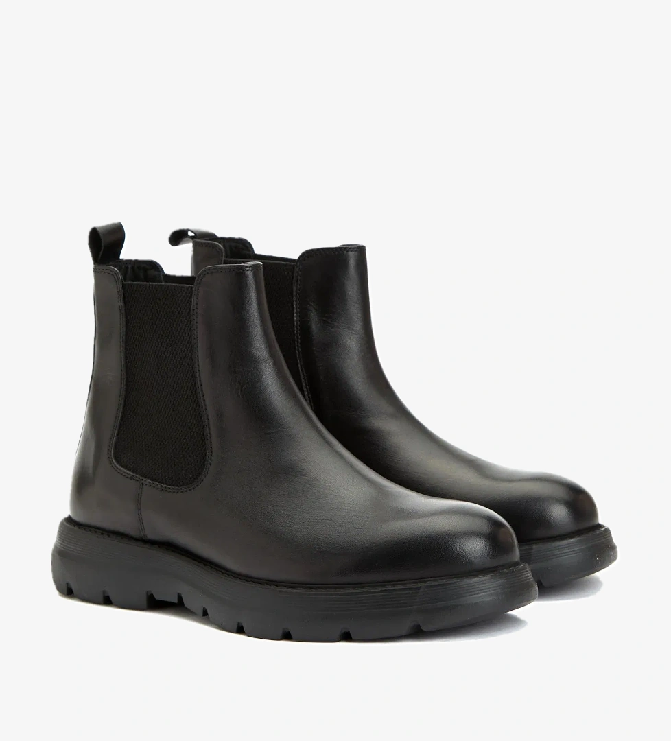 Divarese Divarese Erkek Siyah Deri Bot model görseli