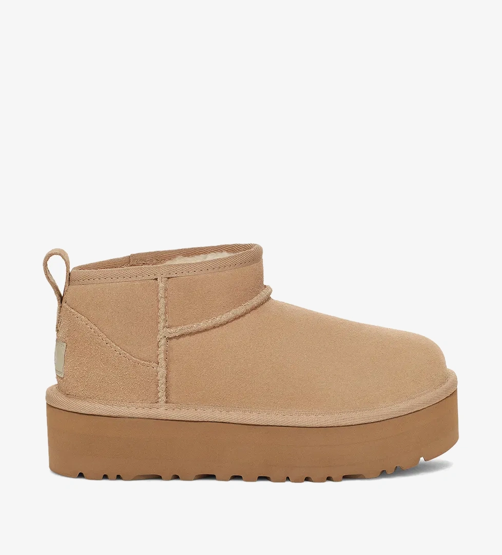 UGG Classic Ultra Mini Platform Çocuk Kum Rengi Bot