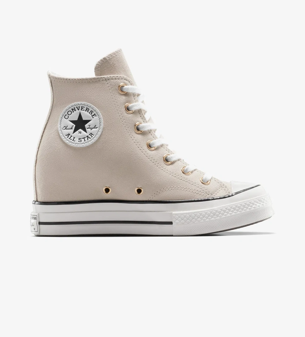 Converse Chuck 70 Wedge Kadın Bej Sneaker - Görsel 1