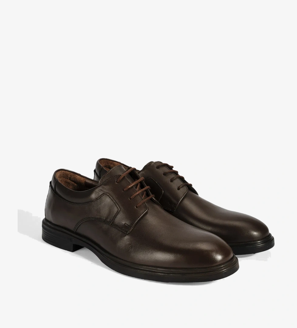 Desa Erkek Kahve Siyah Klasik Deri Ayakkabı model görseli