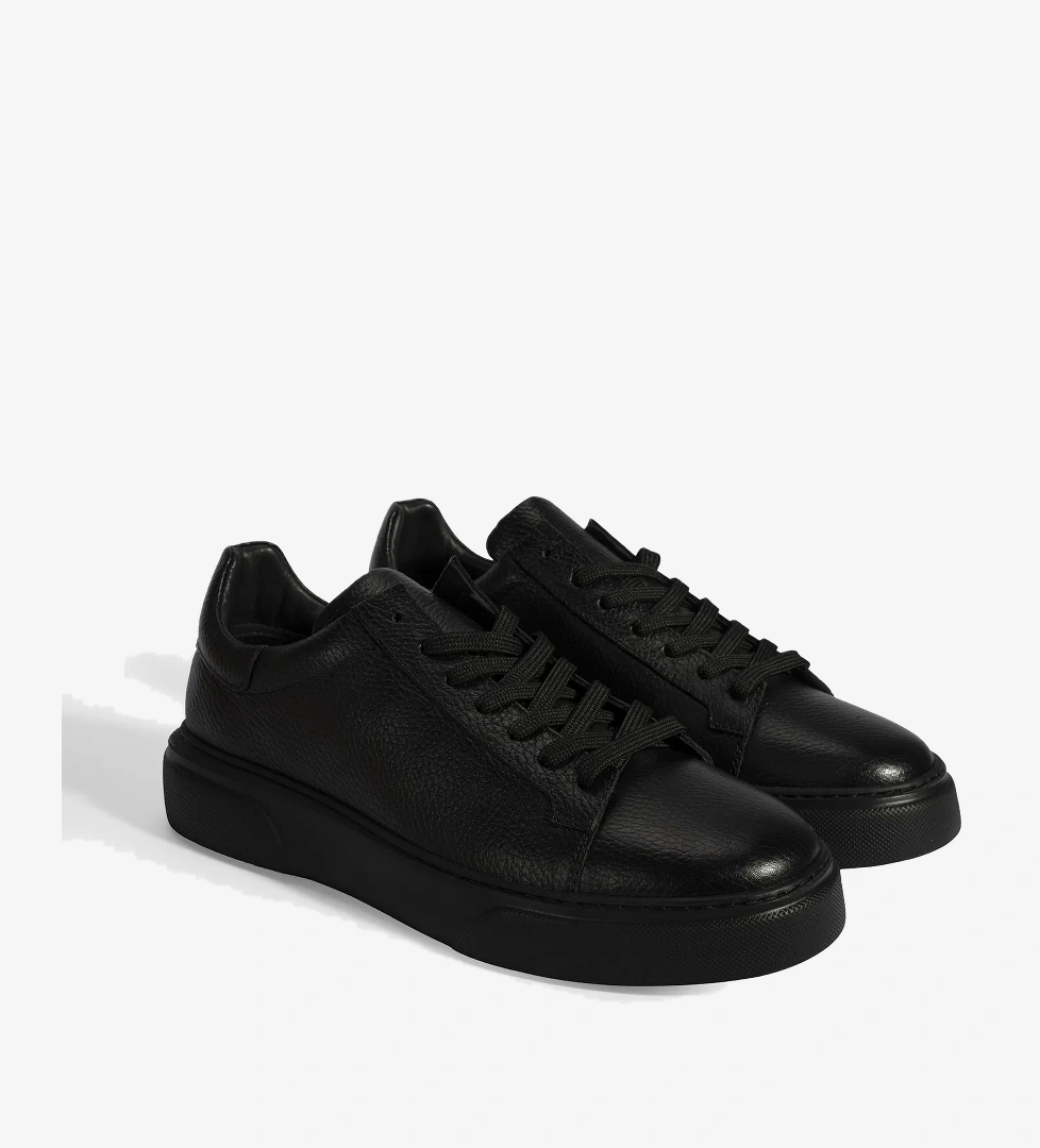 Desa Erkek Siyah Bağcıklı Deri Günlük Ayakkabı model görseli