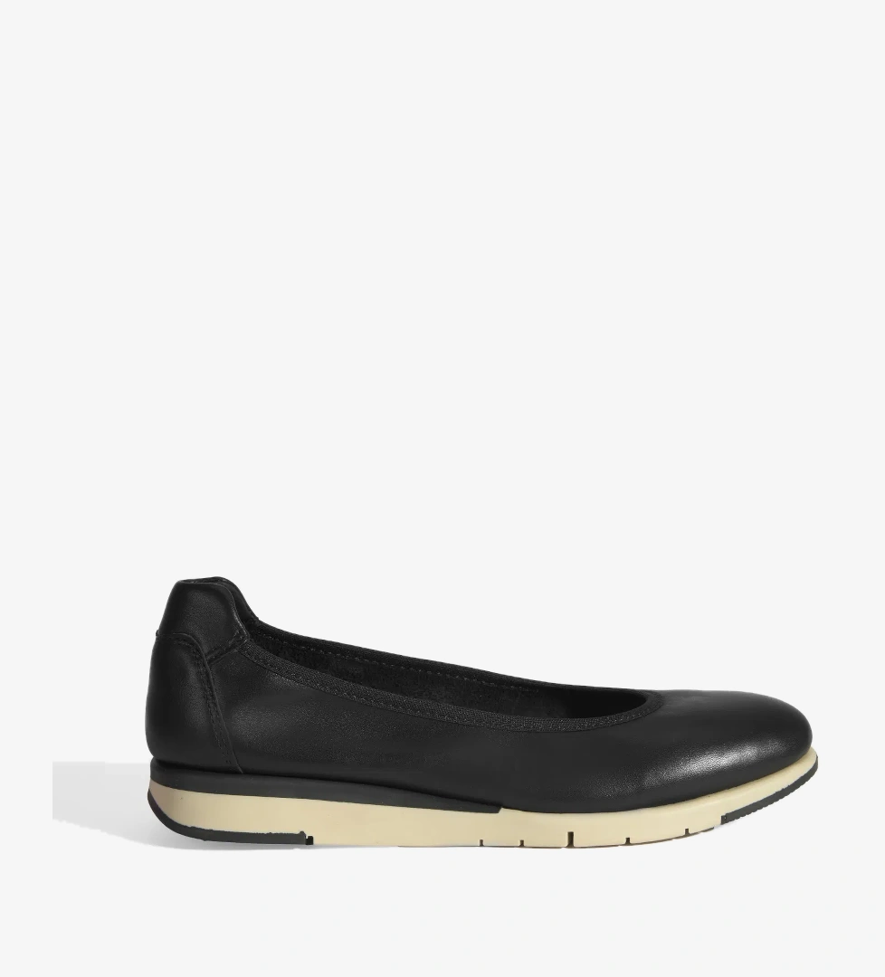 Kadın Siyah Deri DesaComfort Günlük Ayakkabı