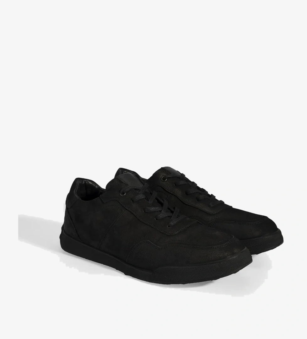 Desa Erkek Siyah Bağcıklı Deri Spor Ayakkabı model görseli