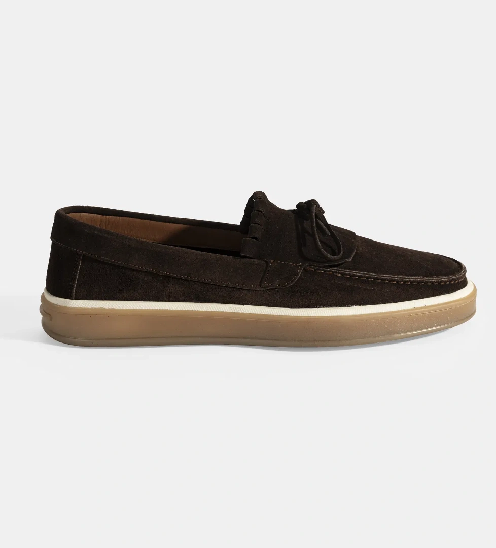 Desa Erkek Kahve Bej Süet Püsküllü Loafer model görseli