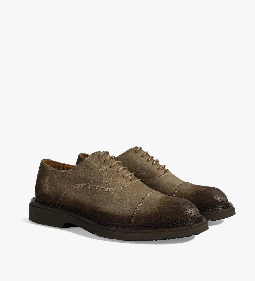 Erkek Vizon Bağcıklı Süet Günlük Ayakkabı