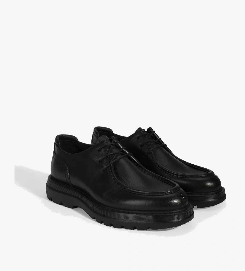 Desa Erkek Kahve Siyah Bağcıklı Deri Klasik Ayakkabı model görseli